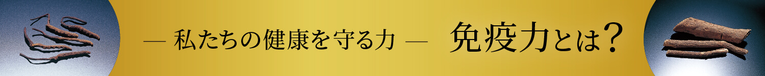 -私たちの健康を守る力- 免疫力とは？